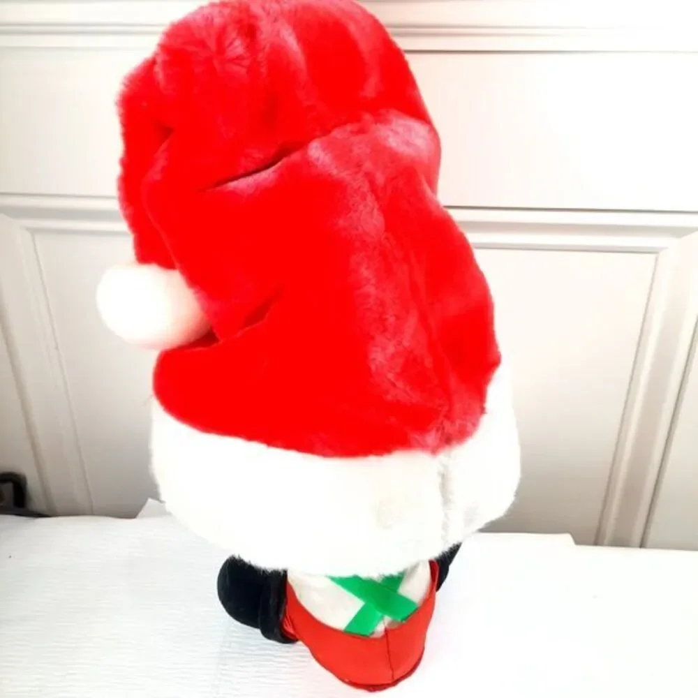Gemmy Santa Under Hat Christmas Plush Animated music sing Holly Jolly Peek a boo